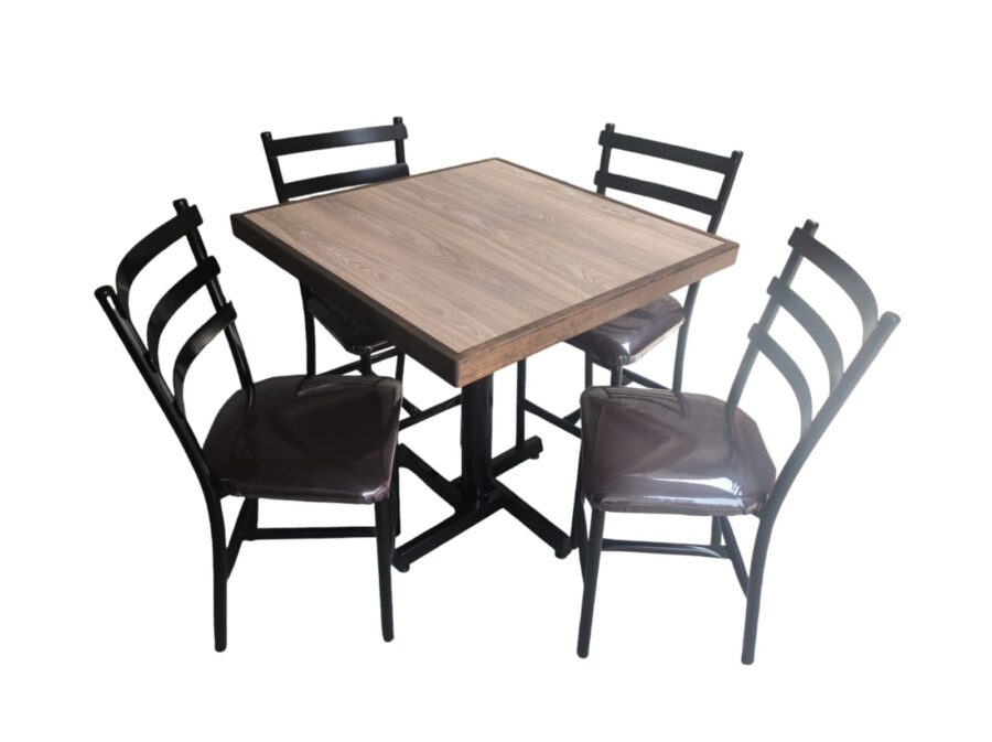 Mesa con Sillas Restaurante Bar Cafetería Estilo Moderno - Image 2