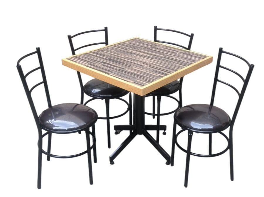 Mesa con Sillas Restaurante Bar Cafetería Estilo Moderno - Image 6